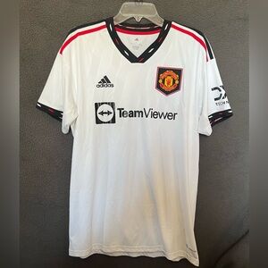 Men’s Authentic Adidas Manchester United 2022/23 Away Jersey Size L #7 Ronaldo